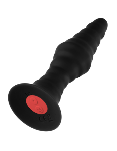 FORTO VIBRATING RIBBED PLUG WITH REMOTE CONTROL...