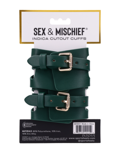 SPORTSHEETS INDICA CUTOUT CUFFS
