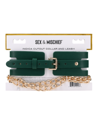 SPORTSHEETS INDICA CUTOUT COLLAR AND LEASH