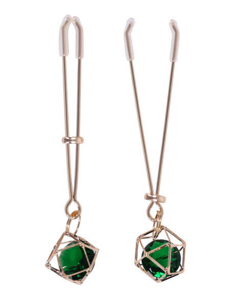 SPORTSHEETS INDICA CRYSTAL NIPPLE CLIPS