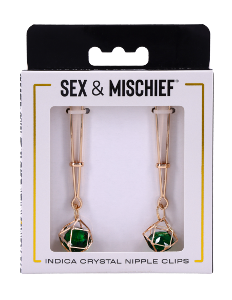 SPORTSHEETS INDICA CRYSTAL NIPPLE CLIPS