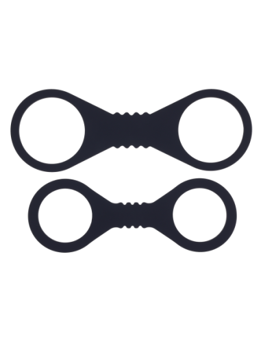 SPORTSHEETS SHADOW LARGE SILICONE CUFFS