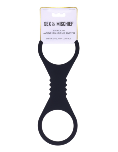 SPORTSHEETS SHADOW LARGE SILICONE CUFFS