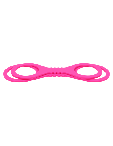 SPORTSHEETS SMALL HOT PINK SILICONE CUFFS