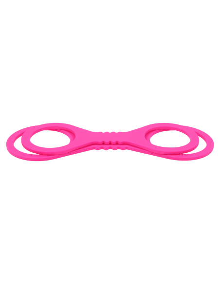 SPORTSHEETS SMALL HOT PINK SILICONE CUFFS