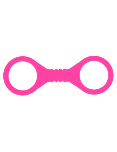 SPORTSHEETS SMALL HOT PINK SILICONE CUFFS