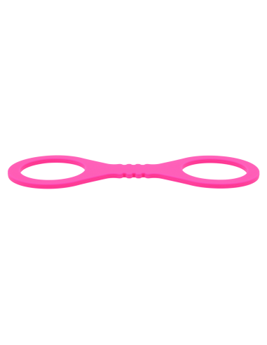 SPORTSHEETS SMALL HOT PINK SILICONE CUFFS