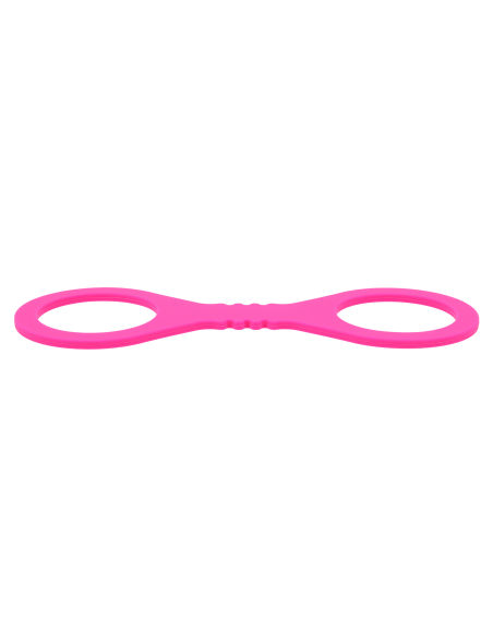SPORTSHEETS SMALL HOT PINK SILICONE CUFFS