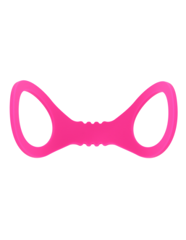 SPORTSHEETS SMALL HOT PINK SILICONE CUFFS