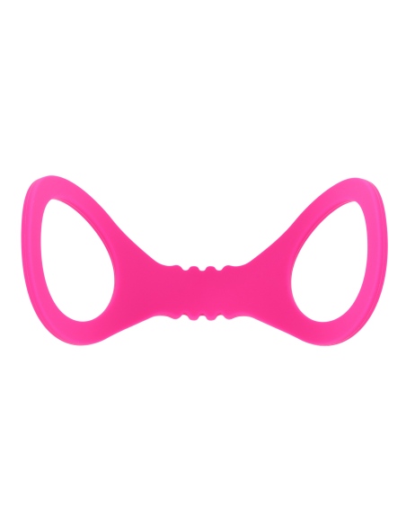 SPORTSHEETS SMALL HOT PINK SILICONE CUFFS