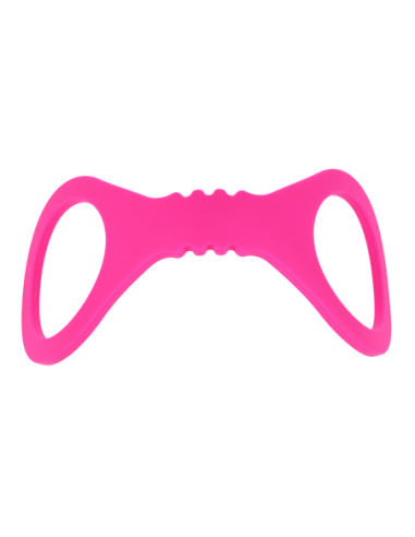 SPORTSHEETS SMALL HOT PINK SILICONE CUFFS