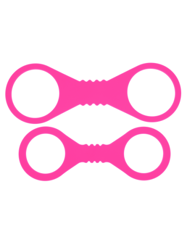 SPORTSHEETS LARGE HOT PINK SILICONE CUFFS