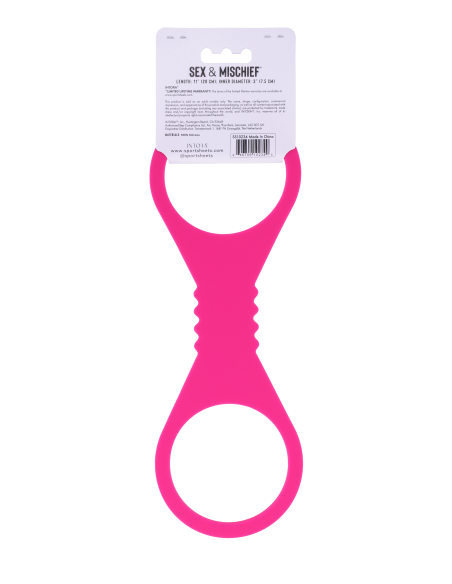 SPORTSHEETS LARGE HOT PINK SILICONE CUFFS