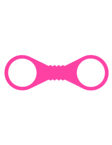 SPORTSHEETS LARGE HOT PINK SILICONE CUFFS