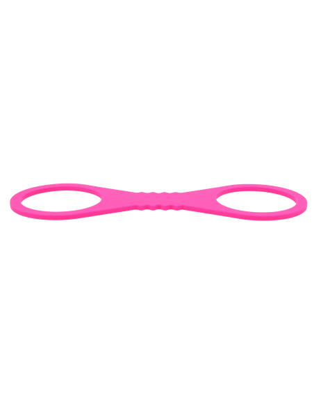 SPORTSHEETS LARGE HOT PINK SILICONE CUFFS