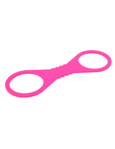 SPORTSHEETS LARGE HOT PINK SILICONE CUFFS