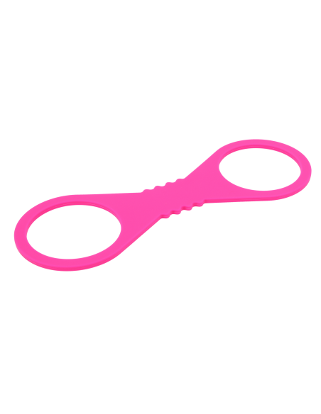 SPORTSHEETS LARGE HOT PINK SILICONE CUFFS
