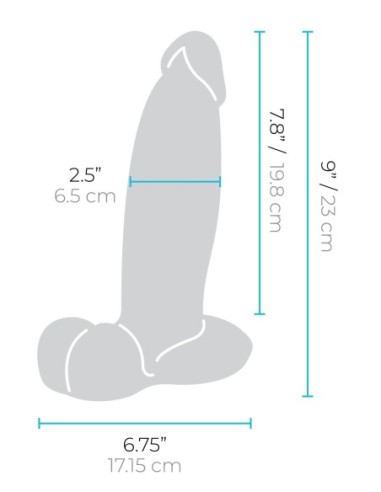 SLIPSKIN REALISTIC SILICONE DILDO 9 INCH GIRTHY...
