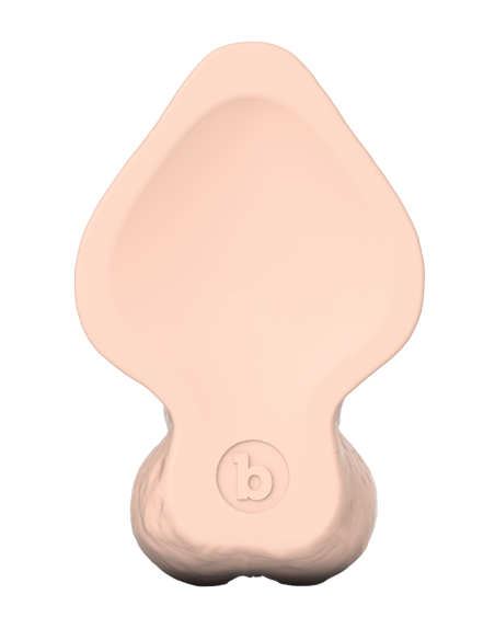 SLIPSKIN REALISTIC SILICONE DILDO 6.5 INCH CURVED CREAM