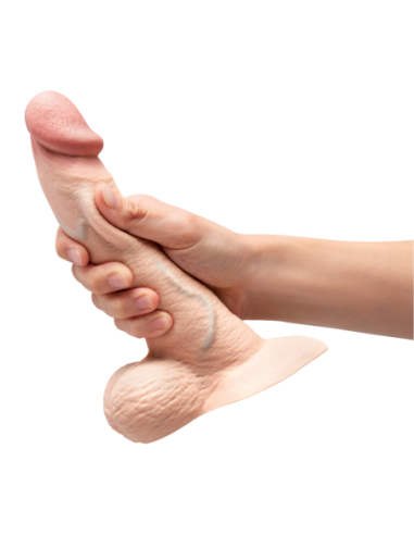 SLIPSKIN REALISTIC SILICONE DILDO 8 INCH CURVED...