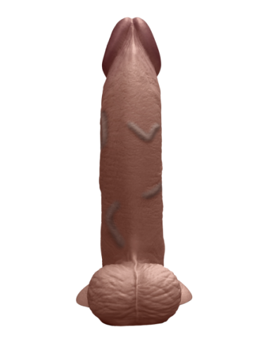 SLIPSKIN REALISTIC SILICONE DILDO 9 INCH CURVED...