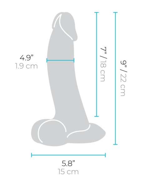 SLIPSKIN REALISTIC SILICONE DILDO 9 INCH CURVED BROWN