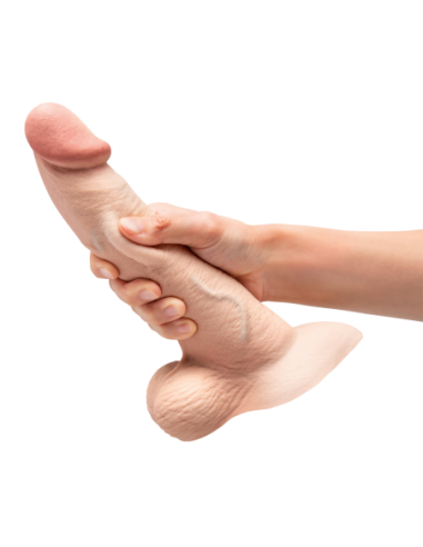 SLIPSKIN REALISTIC SILICONE DILDO 9 INCH CURVED...