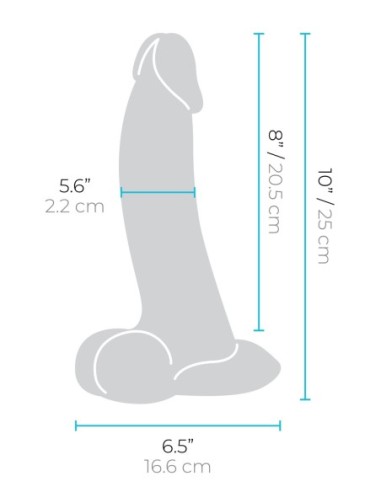 SLIPSKIN REALISTIC SILICONE DILDO 10 INCH...