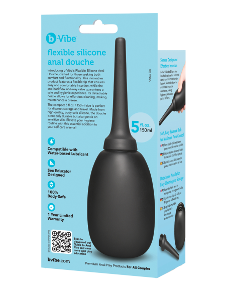B-VIBE FLEXIBLE SILICONE ANAL DOUCHE