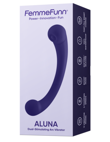 FEMMEFUNN ALUNA DUAL STIMULATING VIBRATOR PURPLE