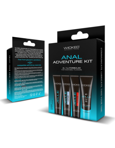 WICKED ANAL ADVENTURE KIT 4X30 ML