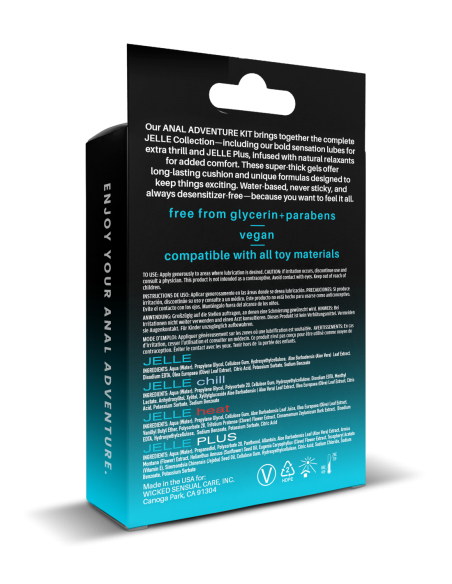 WICKED ANAL ADVENTURE KIT 4X30 ML