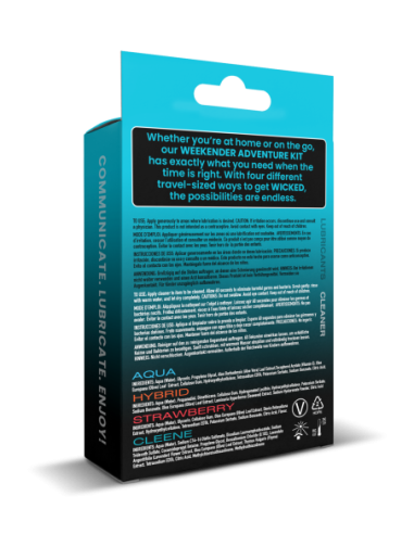 WICKED WEEKENDER ADVENTURE KIT 4X30 ML