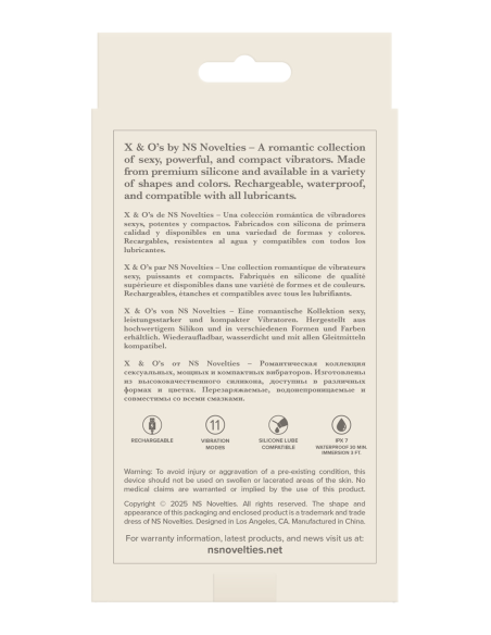 X AND O'S EMBRACE ROSE