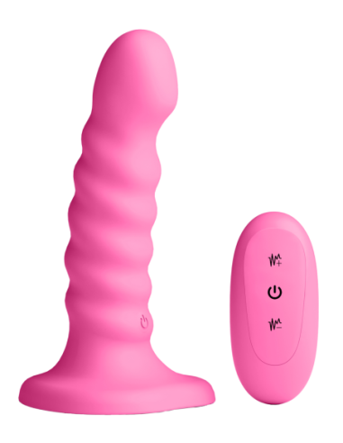 COLOURS RIBBED 5 INCH VIBRATING PINK