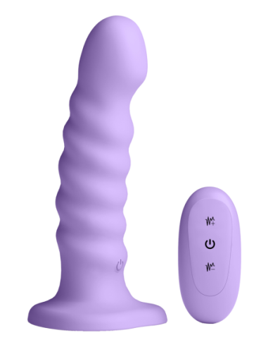 COLOURS RIBBED 6 INCH VIBRATING PURPLE