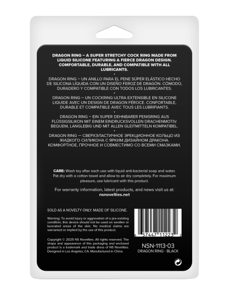 RENEGADE DRAGON RING BLACK