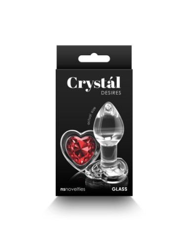 DESEOS DE CRISTAL CORAZÓN ROJO PEQUEÑO