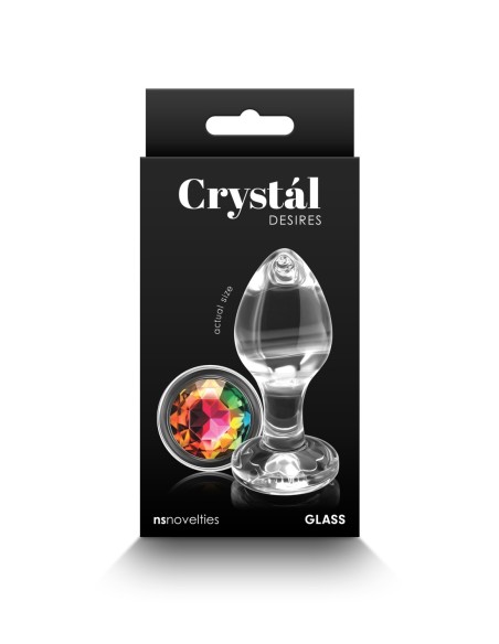 GEMA DE LOS DESEOS DE CRISTAL ARCO IRIS MEDIANO