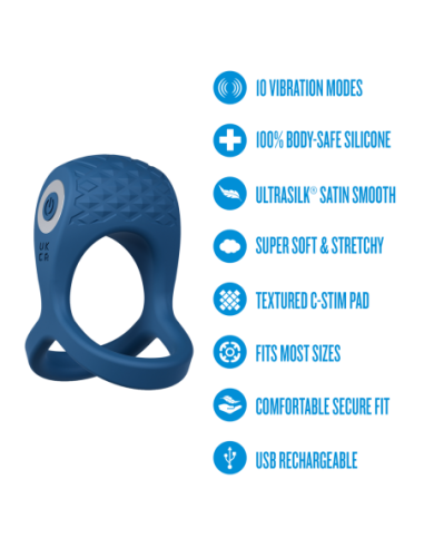 PERFORMANCE PLUS DUAL FLEX PRO COCKRING BLUE