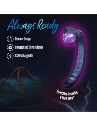 TEMPTASIA RATTLE SNAKE GLOWING PLASMA GLOBE