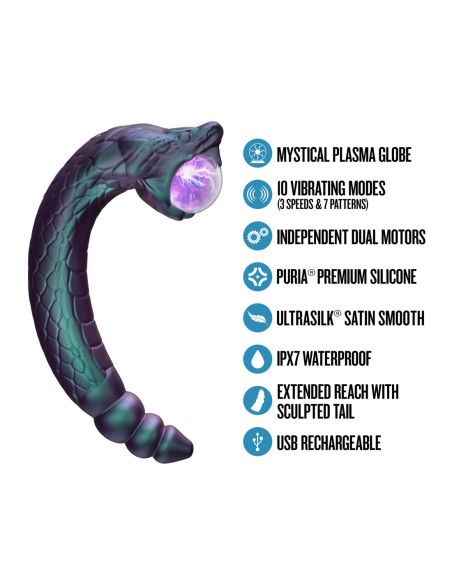 TEMPTASIA RATTLE SNAKE GLOWING PLASMA GLOBE