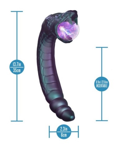 TEMPTASIA RATTLE SNAKE GLOWING PLASMA GLOBE