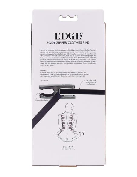 SPORTSHEETS EDGE BODY ZIPPER CLOTHES PINS