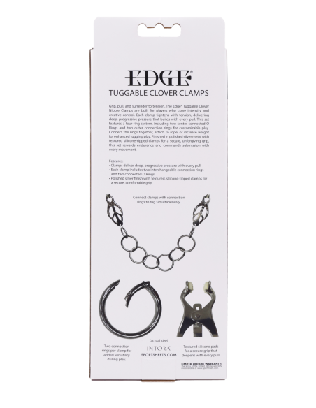 SPORTSHEETS EDGE TUGGABLE CLOVER CLAMPS