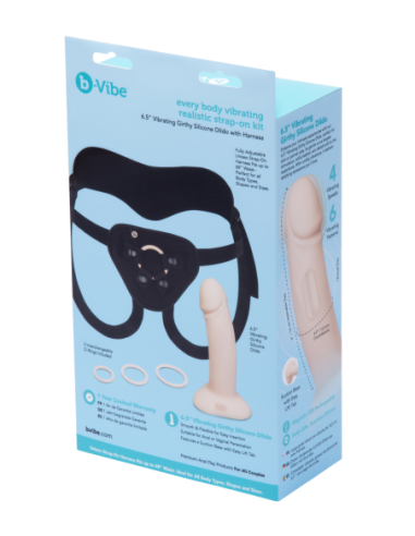 B-VIBE EVERY BODY VIBRATING REALISTIC STRAP-ON KIT