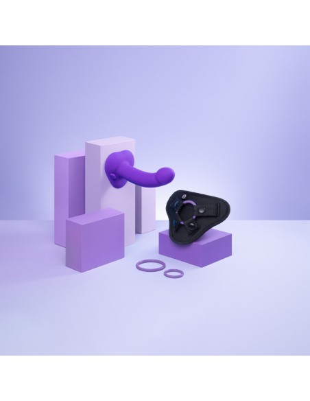 B-VIBE VIBRATING CURVED STRAP-ON KIT