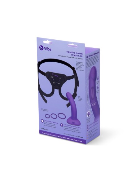 B-VIBE VIBRATING CURVED STRAP-ON KIT
