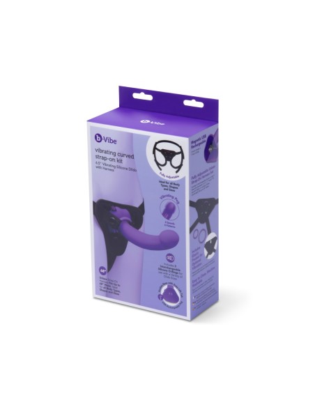 B-VIBE VIBRATING CURVED STRAP-ON KIT