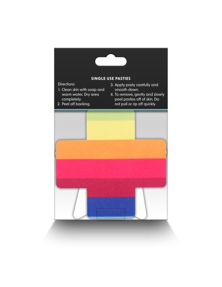 PRETTY PASTIES CRUZ DEL ORGULLO Y ESTRELLA ARCO IRIS 2 PAR